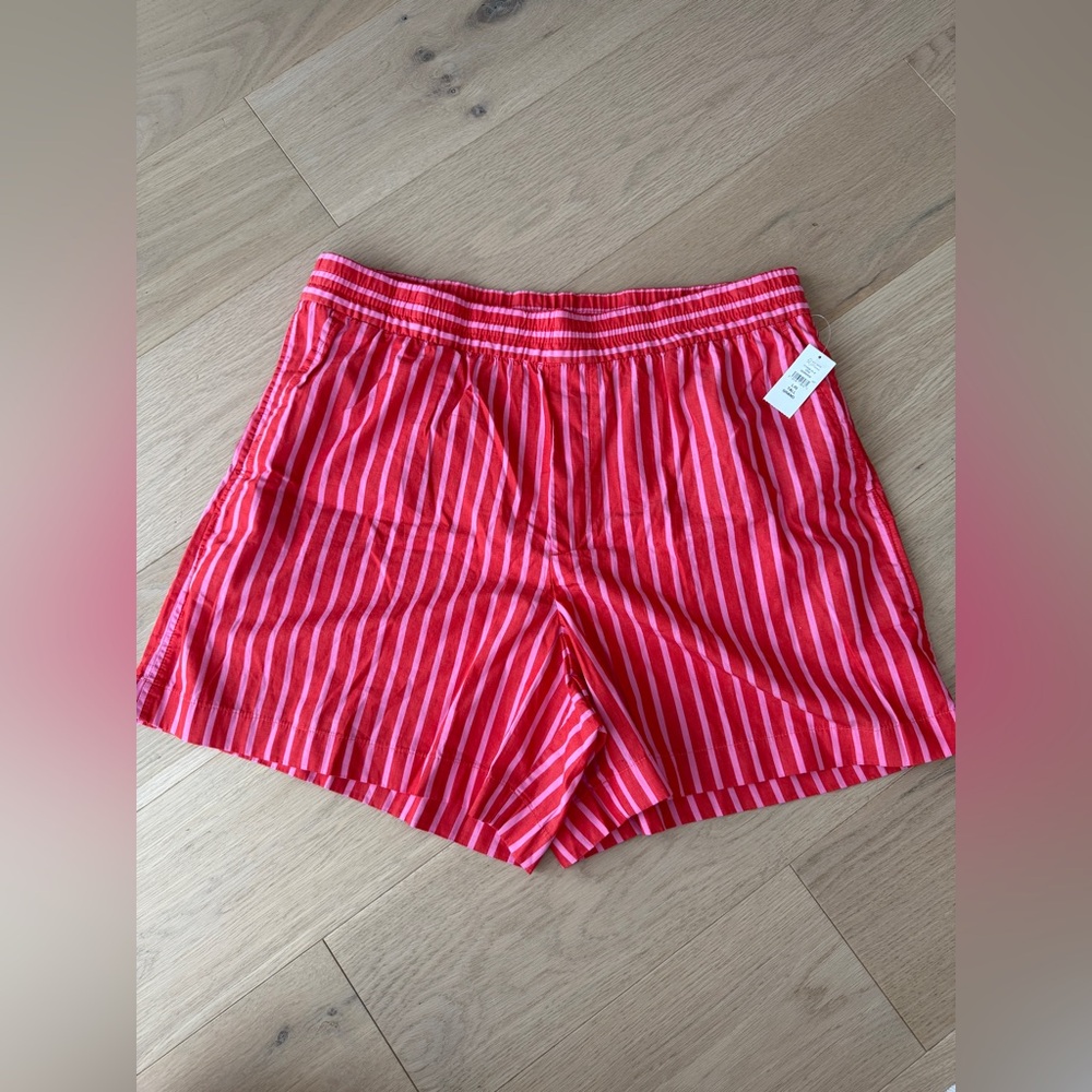 GAP Red and Pink Striped Shorts